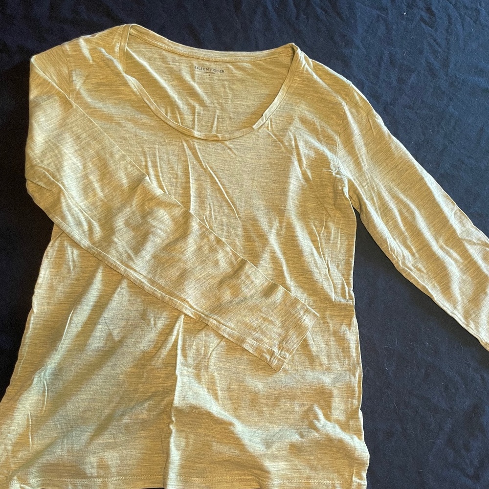 Eileen fisher yellow long sleeve